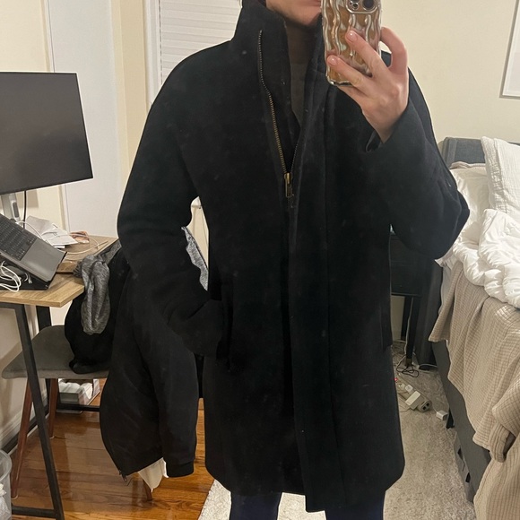 JCREW Black Cocoon Coat - Picture 4 of 7